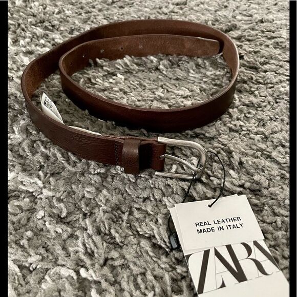 NWT Zara Leather Belt  - Picture 1 of 5